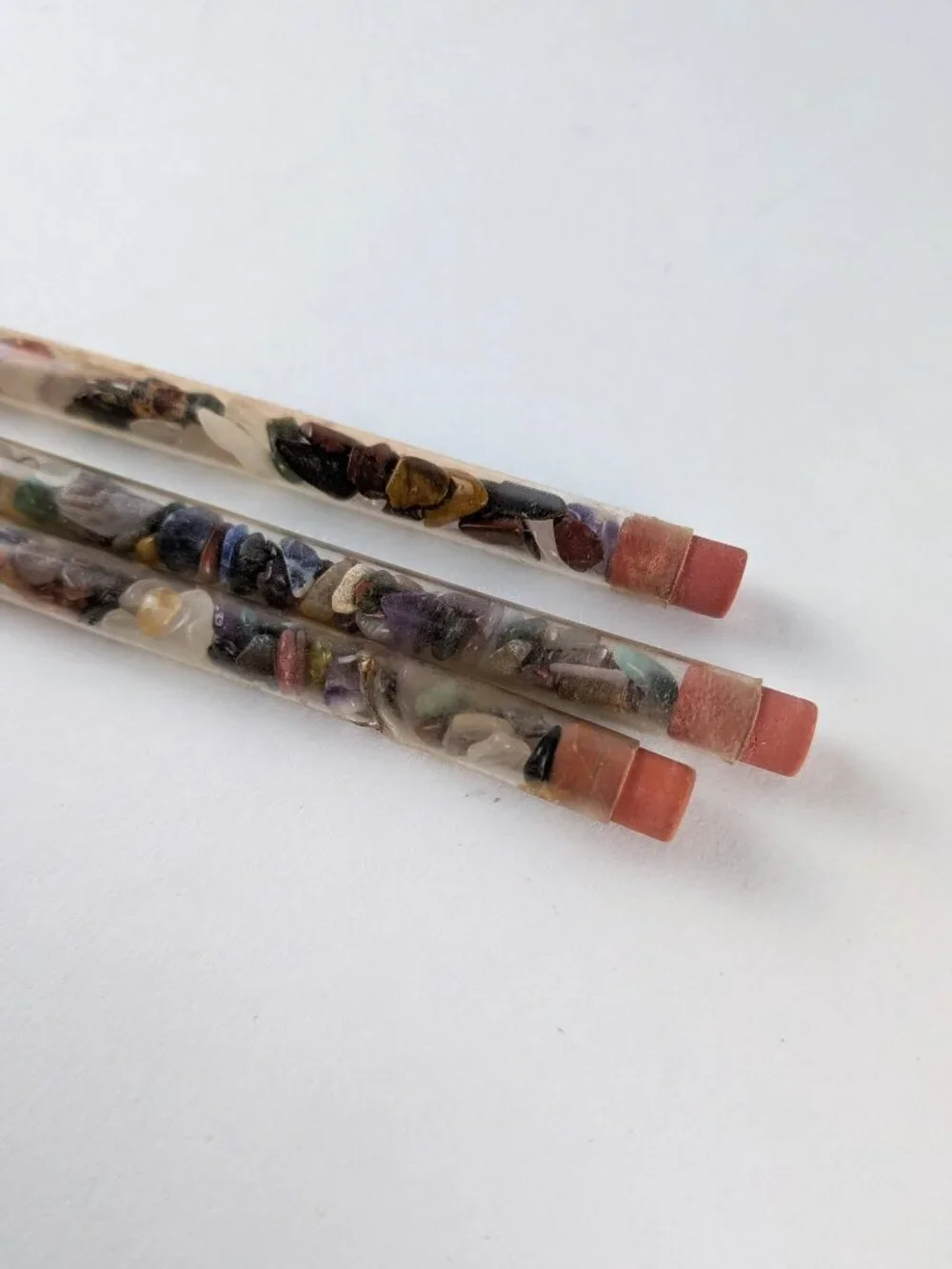 Vintage 90s Mini Rock Collection Souvenir Pencils Lot x3